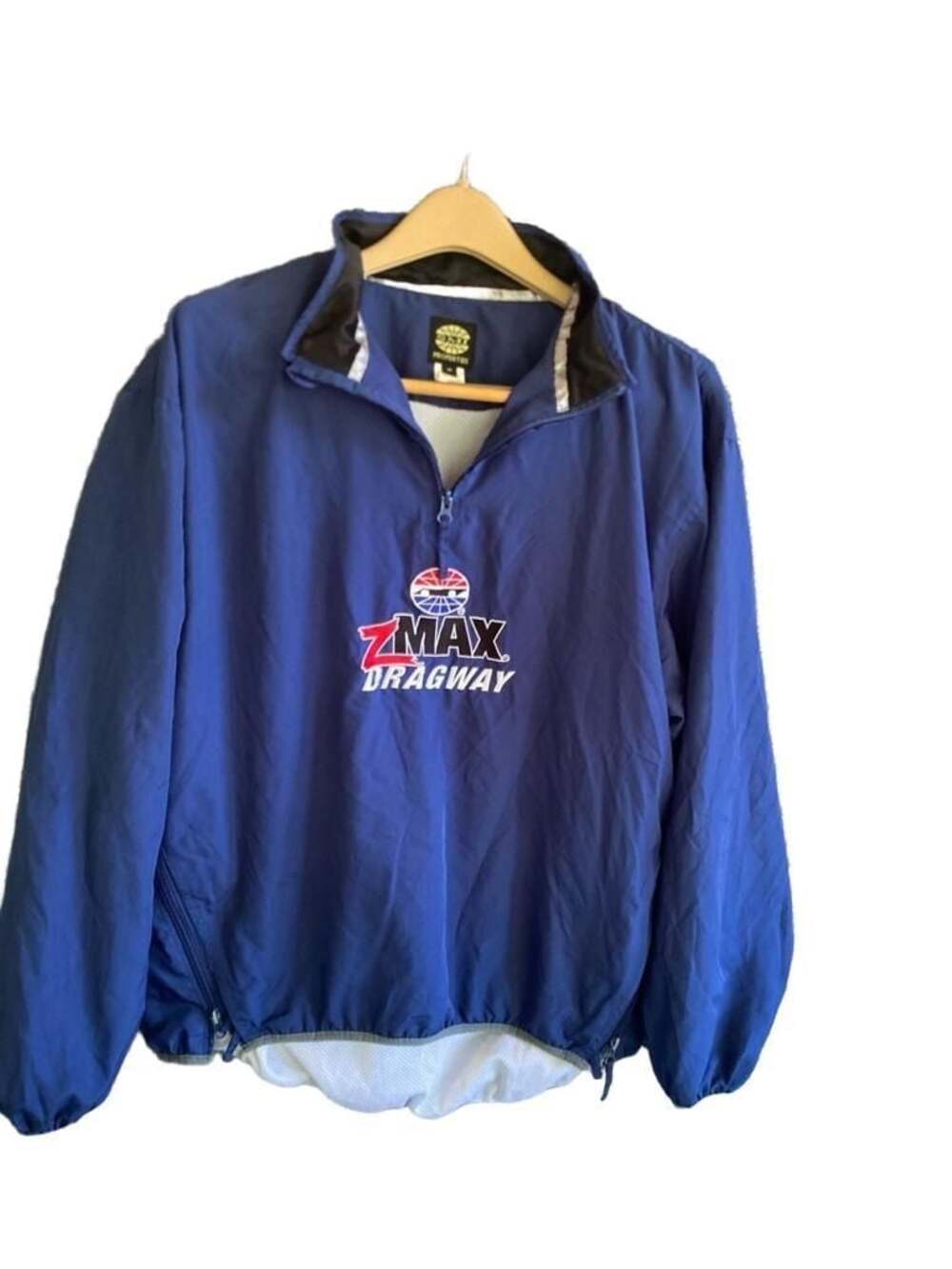 SMI Properties zMAX Dragway Blue Half-Zip Windbreaker Pullover